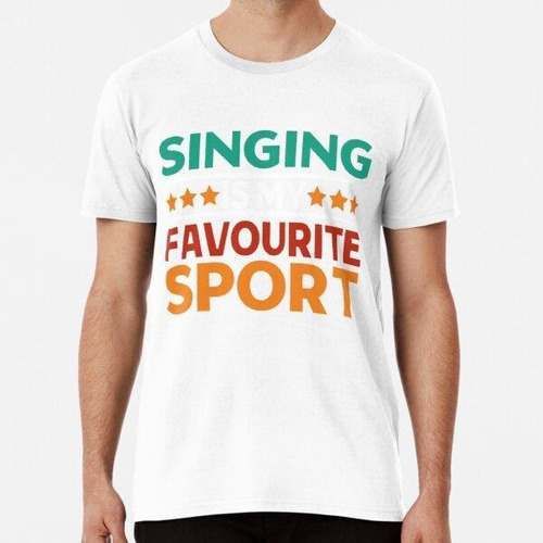 Remera Cantar Es Mi Deporte Favorito Cantar Amante De La Mús