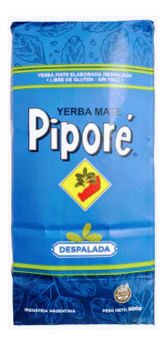 Yerba Mate Piporé Despalada De 500g, Pack 10u