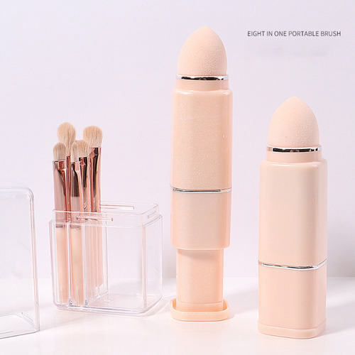 Set De Brochas De Maquillaje Retráctiles Para Cosméticos Fac
