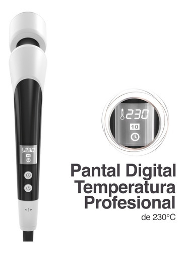 Rizadora Curl Remington Titanio Ceramica Lock System Tenaza