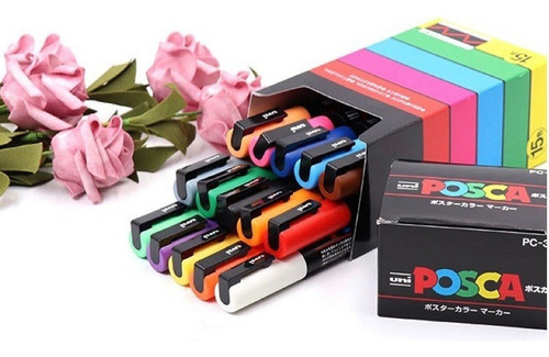 Rotuladores Posca Uni Pc, 3 M, 12 Colores