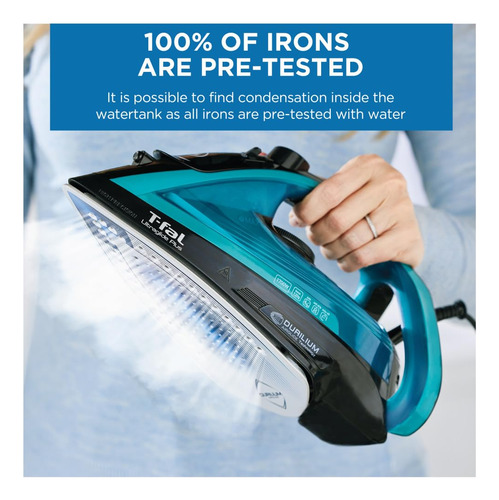 Vapor Y Ropa Iron T-fal Ultraglide Plus, 1700 W, Verde Azula