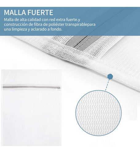 4 Pcs Bolsas De Lavandería, Gran Capacidad Bolsas De Malla