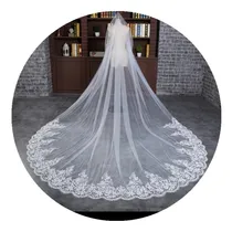 Comprar  Véu De Noiva Longo Casamento Mantilha Vestido Noiva 3 Mt