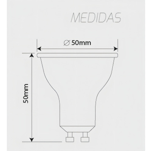 Kit 3 Lampada Dicroica Mr16 Led 4,8w Biv Gu10 6500k Galaxy