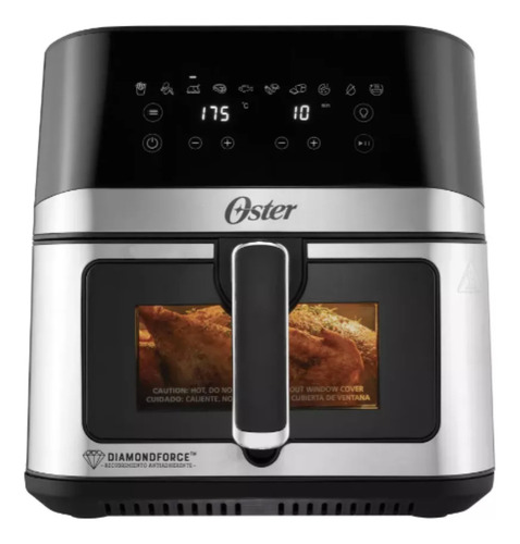 Freidora Aire Digital 7.5l Oster 10 Programas Ckstaf75wdssdf