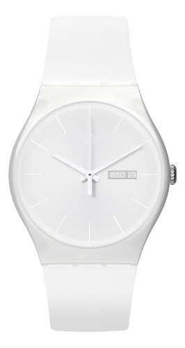 Swatch Gent Biosourced Reloj De Cuarzo Rebelde Blanco