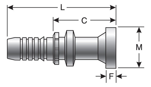 Conexión Hidráulica Fitting Espiga 1 1/4 Cod 62 20gs-16flh