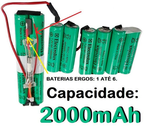 Bateria P/  Aspirador Electrolux Ergo Rápido 2700mah