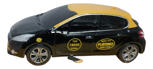 Taxi Peugeot 208 Resina 1:43  Milouhobbies A4745