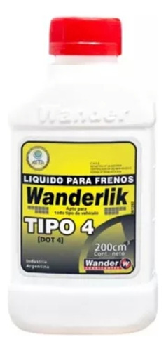 Liquido De Freno Para Motos Dot 4 Wander En Scalabrinimotos.