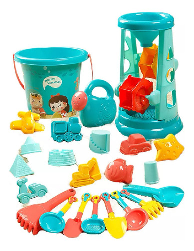 ( Juego De 23 Juguetes De Arena De Playa Para Niños, Kit De