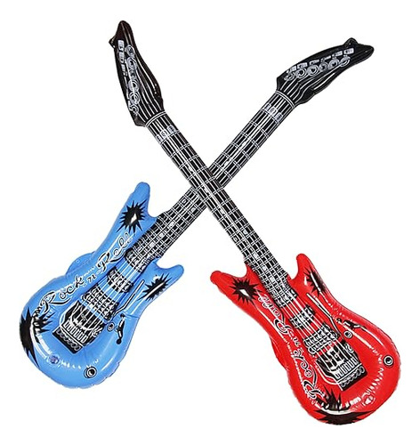 Drdudu Guitarra Inflable Impermeable Varios Colores Para Dec