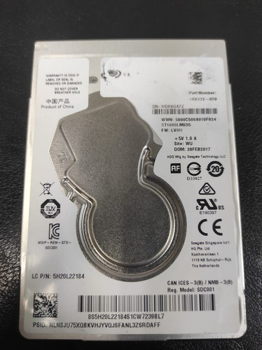 Disco Duro Interno Seagate Mobile Hdd St1000lm035 1tb Blanco (Usado)