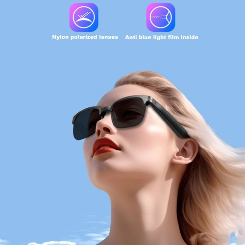 Óculos De Sol Com Fones De Ouvido - Bluetooth, Polarizados,