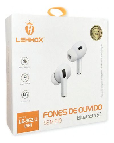 Fone Bluetooth Lehmox 5.3 Le-362-1 Cor Branco