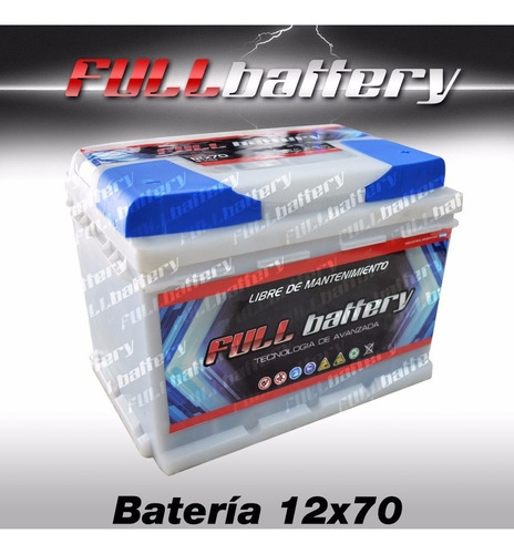Batería Full Battery 12x70 Vehículos Nafta Gnc