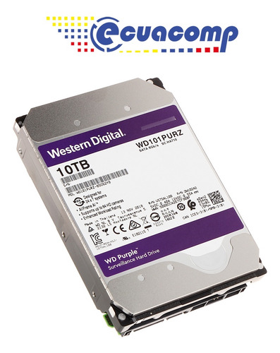 Disco Duro Western D. Wd101pur Purple 10tb 6gb/s Pc Sata 3.5