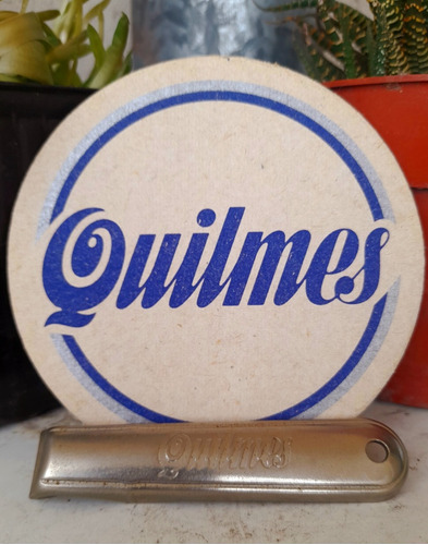 Antiguo Posasvasos Cerveza Argentina Quilmes Doble Faz 1990