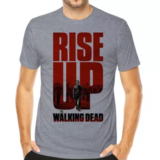 Camiseta Walking Dead Rise Up Camisas Séries E Filmes