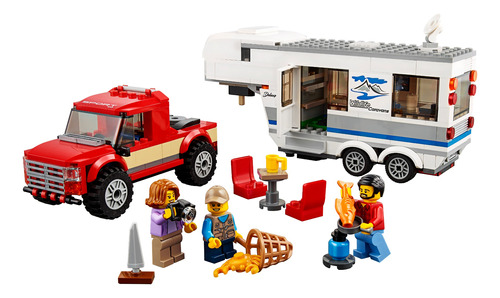 Lego City Grandes Vehículos Camioneta Y Casa Rodante 60182