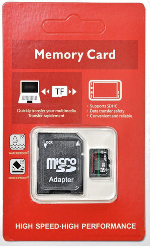Memoria Micro Sd Con Adaptador Sd 64gb