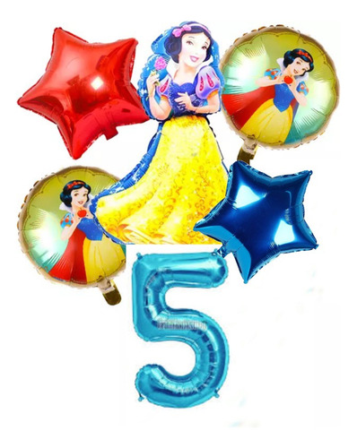 Set Globos Blancanieves Princesa