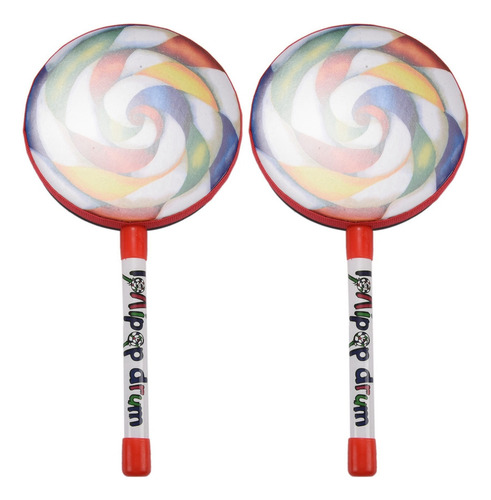 2 Juegos De Batería Lollipop De Percusión For Niños, 6 P