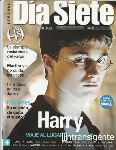 Harry Potter - Revista Día Siete #463 Daniel Radcliffe 