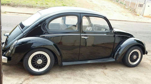 Fusca 81 Motor 1.300 Preto E Banco De Couro Perfeito Estado