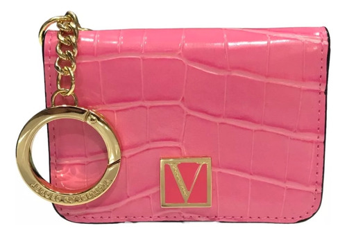 Tarjetero Victoria's Secret Llavero Monedero Vs Accesorio Color Rosa