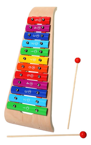 Xilófono De Madera Para Niños, Instrumento De 12 Tonos