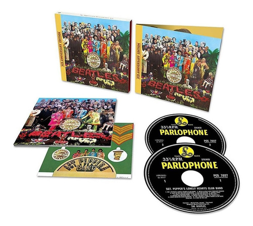 The Beatles Sgt Pepper 50 Ann Deluxe 2 Cd 2017 Ya En Stock