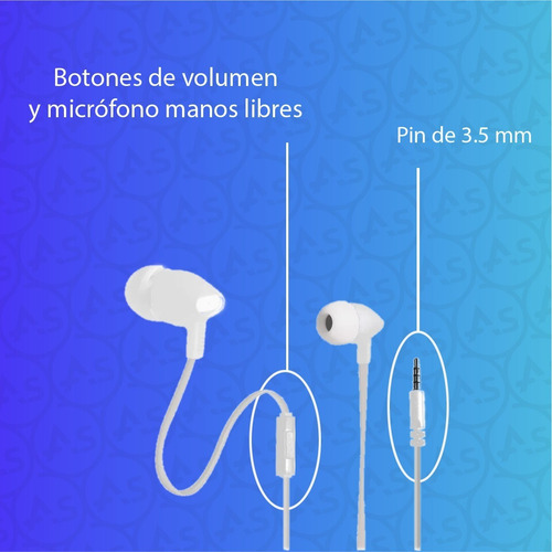 Auriculares In-ear Con Cable Manos Libres Deportivos Android