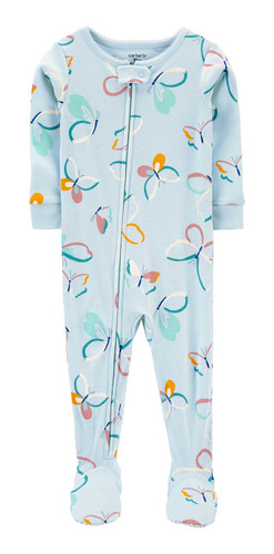 Imagen 1 de 3 de Pijama Con Pie Mariposas Algodon Carters 1n048310