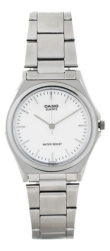Reloj Hombre Casio Mtp-1130a-7ardf | | Color De La Correa Plateado Color Del Bisel Plateado Color Del Fondo Blanco