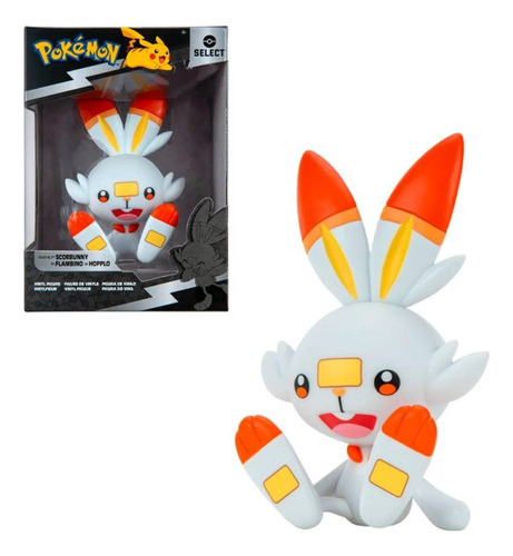 Scorbunny Pokemon Figura Vinilo Coleccionable Orig Jazwares