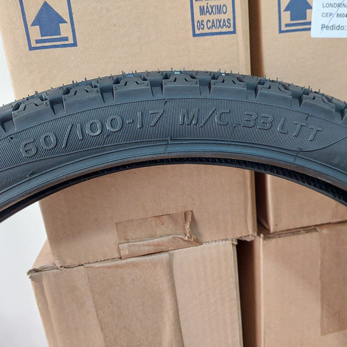 Pneu Moto Biz Mobilete Pop 100 2007 Roda 60/100-17 Fabreck