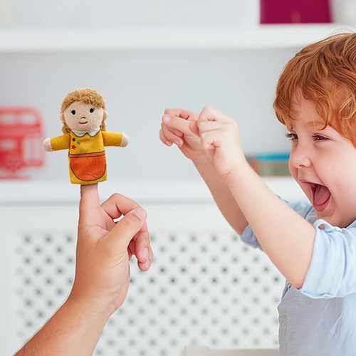 Mz Rompecabezas Finger Family Puppets De Peluche Con Forma