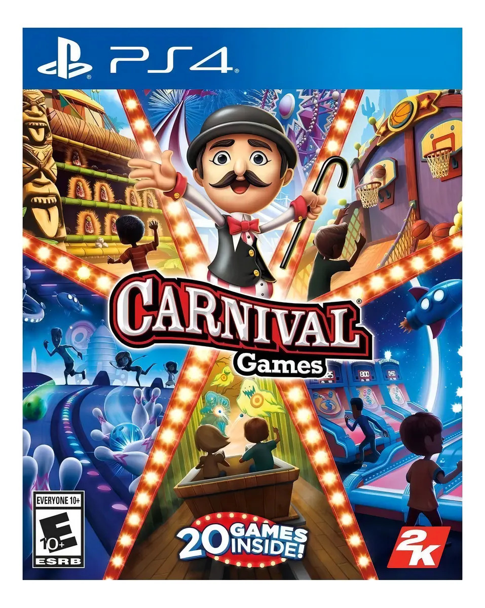 Carnival Games para PlayStation 4 Mídia Física Edição Padrão