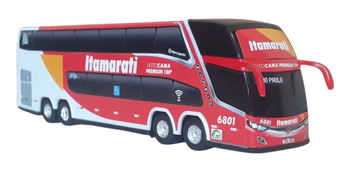 Miniatura Ônibus Itamarati 2 Andares 30cm