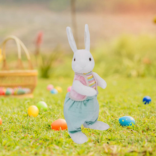 De Pascua De Peluche, Estatua De Conejo, Regalo De Estilo C