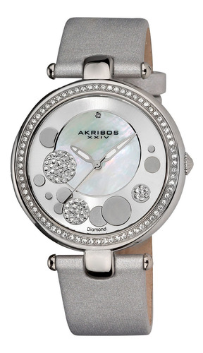 Reloj Para Mujer Akribos Xxiv Ak434sl Banda En Cuero