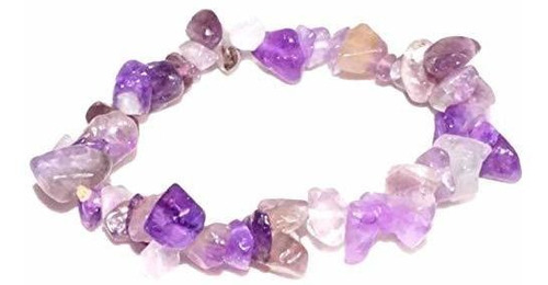 Mindfulness Gems Pulsera De Chips De Cristal Con Piedras Cur