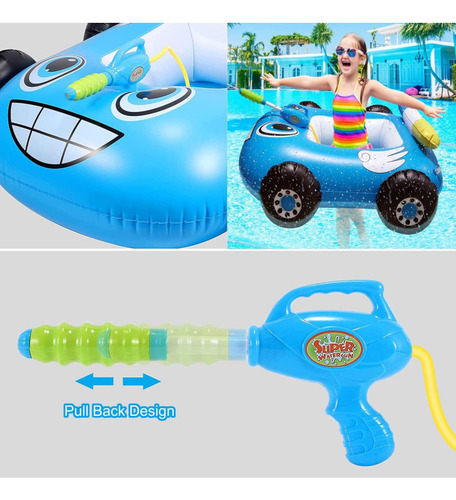 Inflable De Piscina Para Niños Juguete De Alberca,lanzador Color Azul