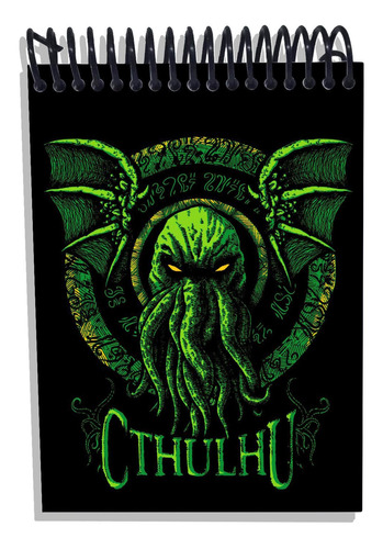 Imagem 1 de 2 de Caderneta Capa Dura Cthulhu H. P. Lovecraft