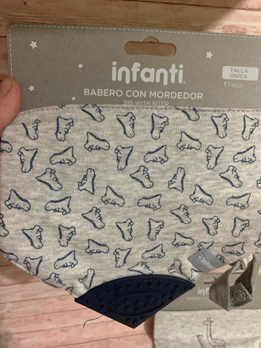 Babero Con Mordedor Niño Dinosaurio Infanti