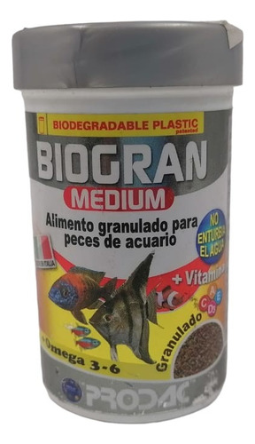 Prodac Alimento Biogran Medium 45g Acuario Peces Pecera