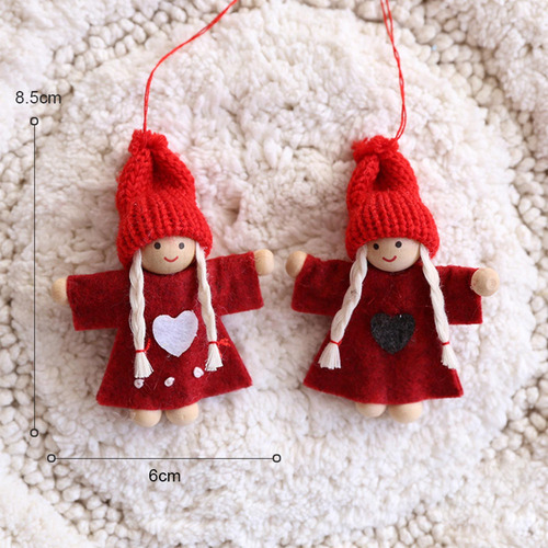 2 Conjunto De Adornos Navideños Colgantes Con 2 Piezas
