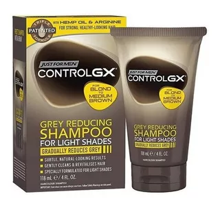 Shampoo P/ Homens Control Gx Grey Reducing Lights Shades
